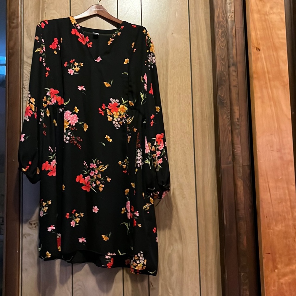 Old navy sheer long sleeve dress xxl